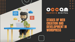 Stages of web creation and development in WordPress